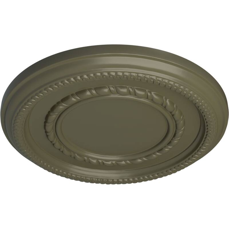 12 5/8"OD x 1 1/8"P Federal Roped Small Ceiling Medallion