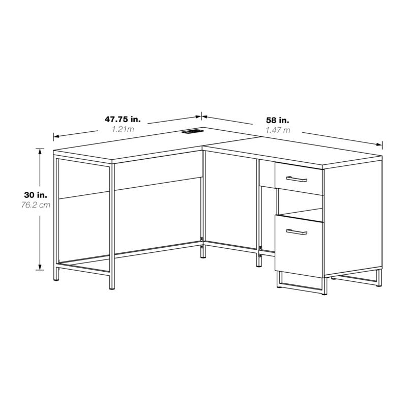 Hagney Lane L-Shape Desk