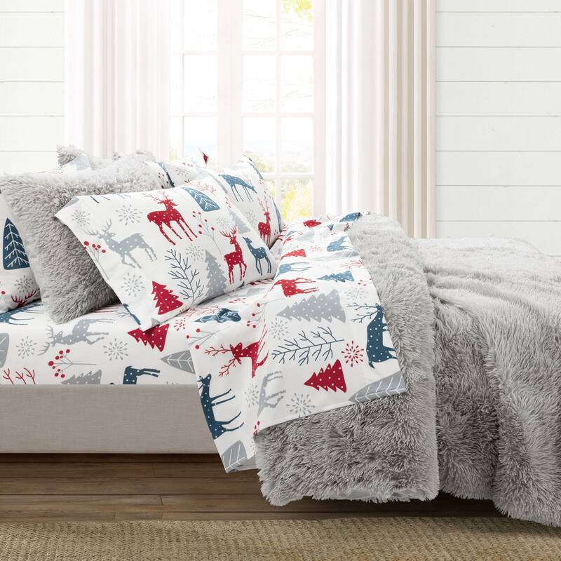 Lush Decor Wonderland Soft Flannel Sheet Set