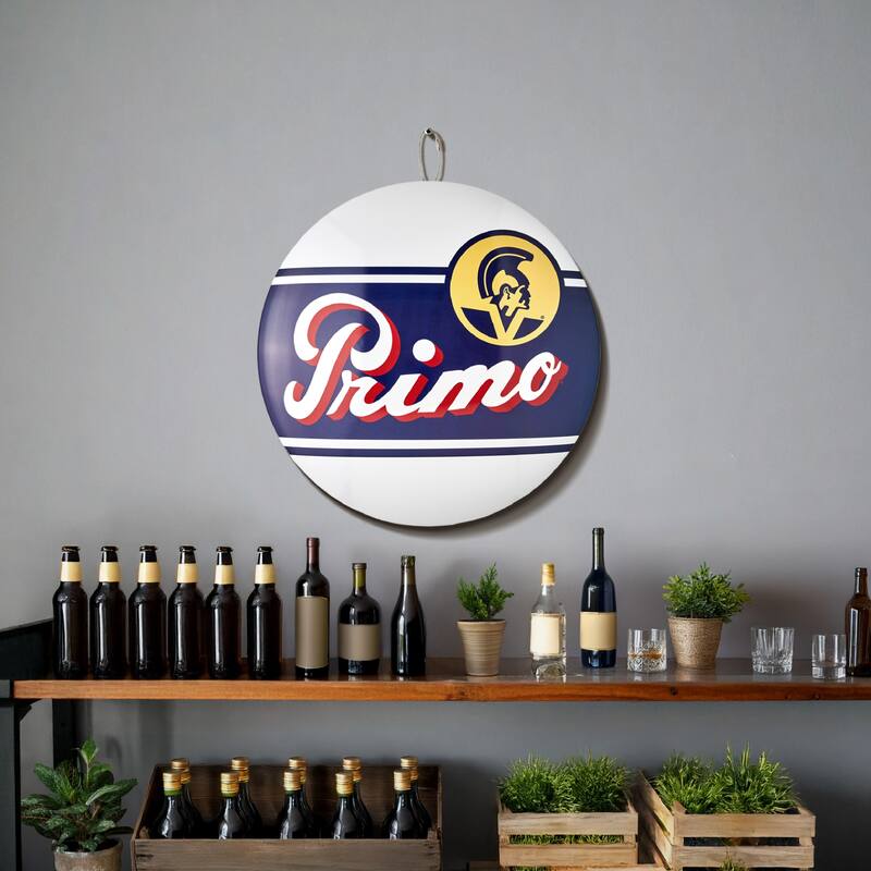 American Art Decor Dome Shaped Metal Wall Art Sign
