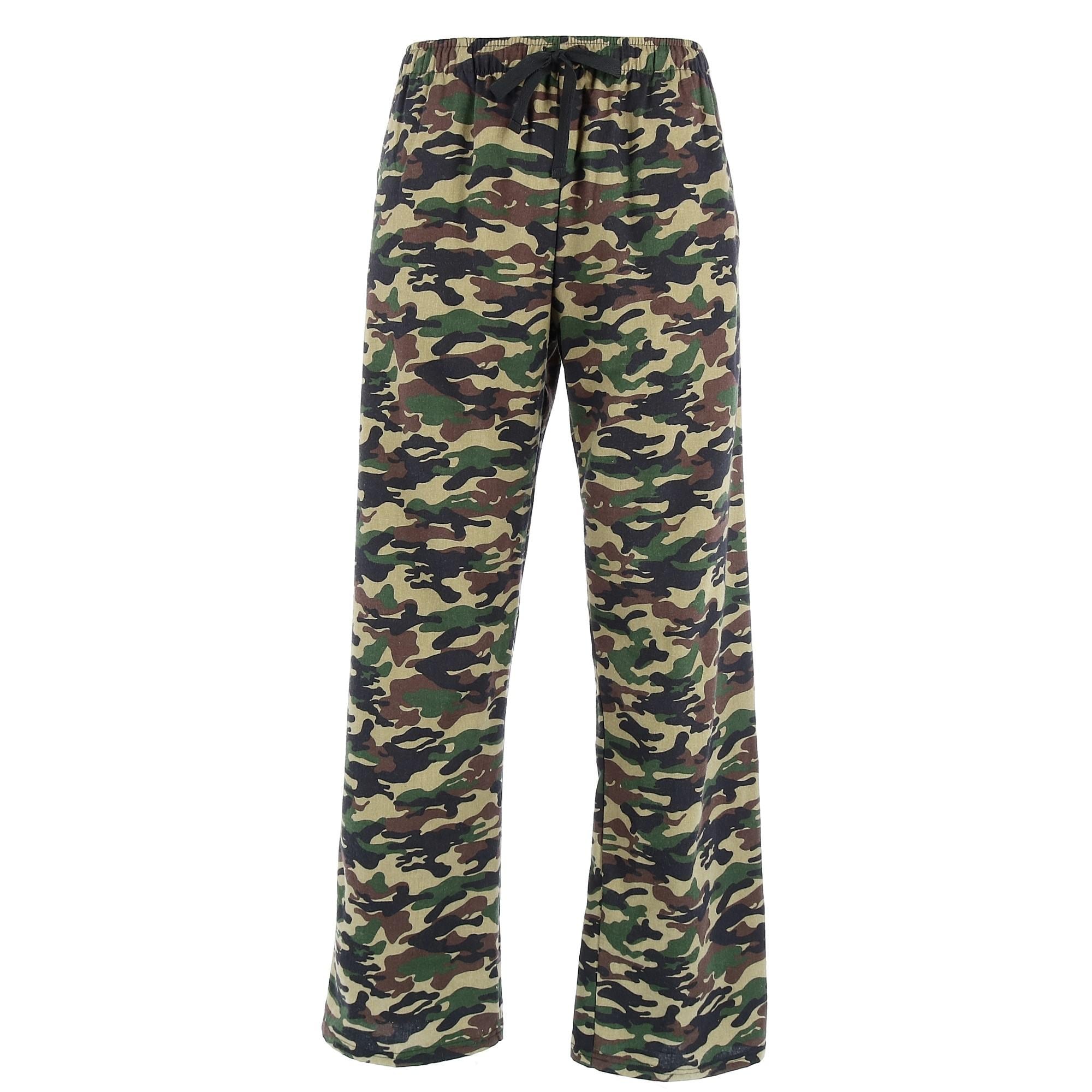 Boxercraft Men's Camouflage Print Flannel Pajama Pants