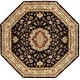 preview thumbnail 36 of 60, Nourison Hand-tufted Traditional Persian Wool Silk Area Rug 10' Octagon - Black - Runner/Octagon