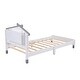 preview thumbnail 40 of 53, Platform Bed with House-shaped Headboard and Motion Activated Night