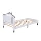 preview thumbnail 24 of 48, Wood Bed Frame w/ House-Shaped Headboard & Motion Activated Night Lights for Kids