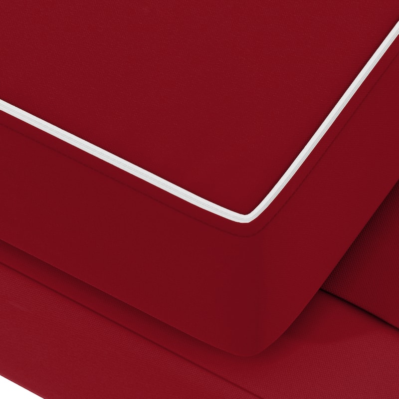 California Umbrella Outdoor Chaise Lounge Cushion, 24" x 78", 3.5" Thick, Memory Foam, Solstice Olefin Fabric