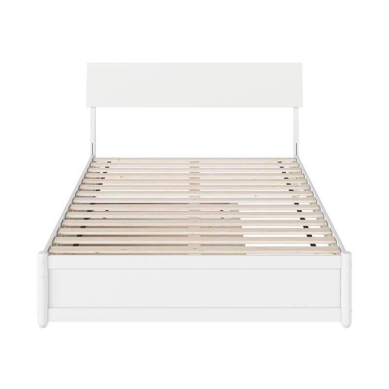 Norla Wood Platform Bed with Trundle