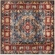 preview thumbnail 19 of 20, SAFAVIEH Bijar Albertine Traditional Oriental Distressed Rug 3' Square - Brown/Royal - Square