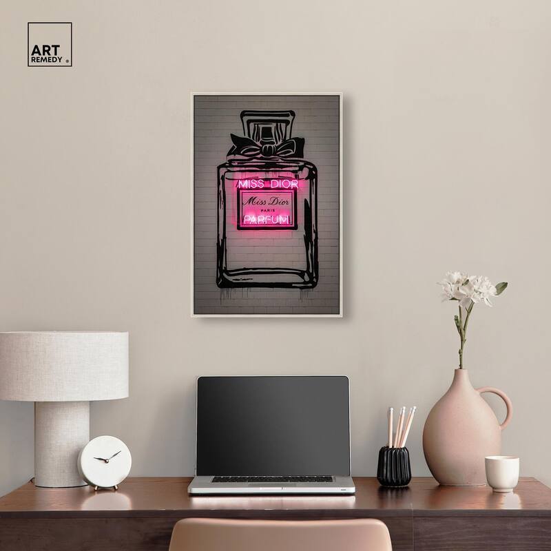 Miss Neon Dream Canvas by Art Remedy