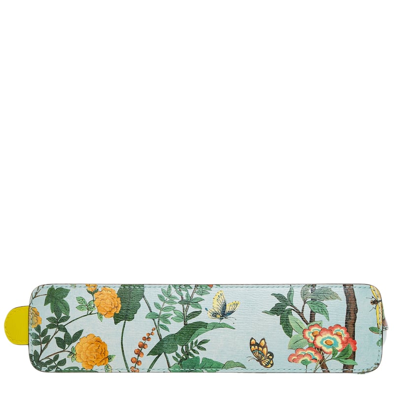 Gucci Tian Print Leather Pencil Case