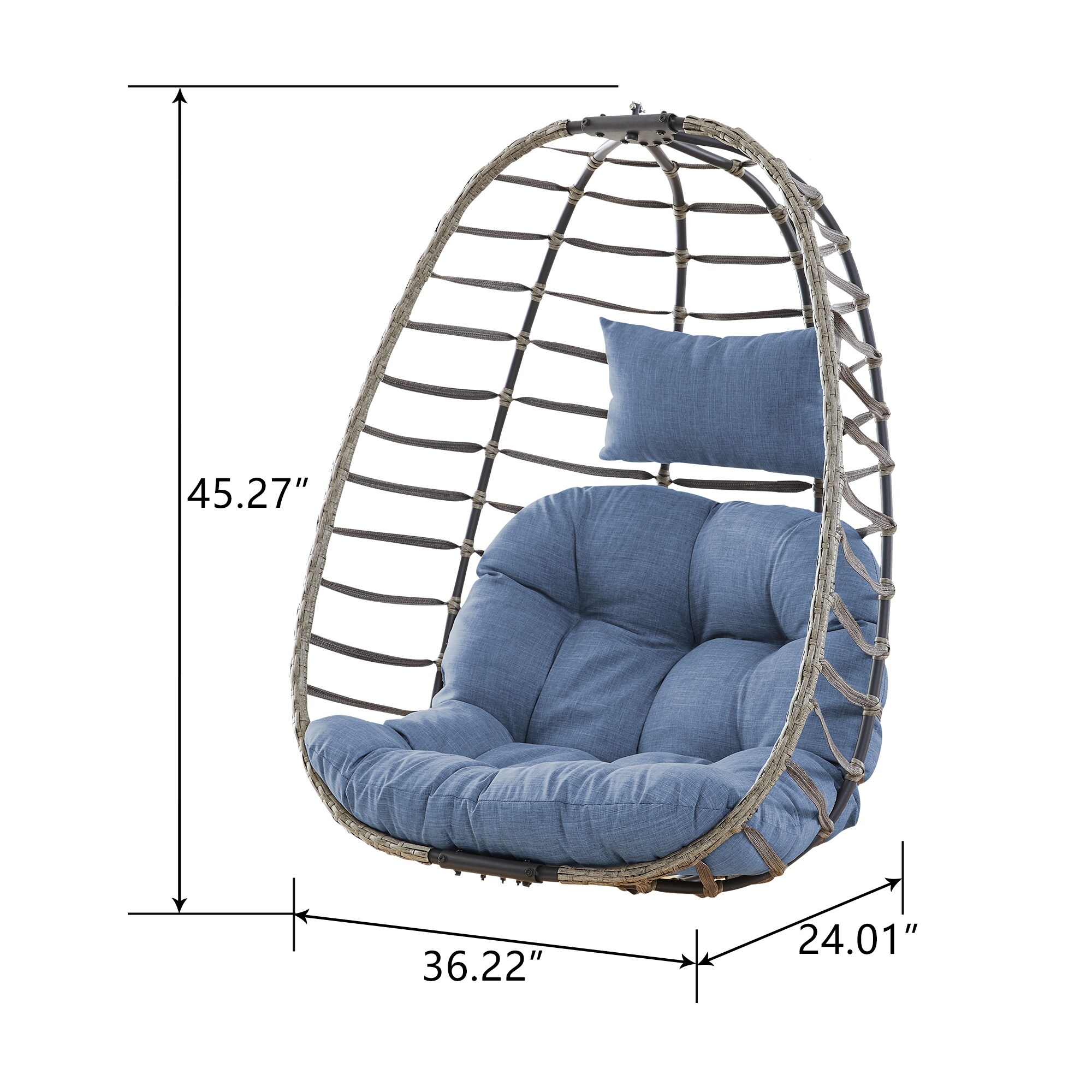 Hanging egg best sale chair without stand