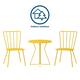 The Novogratz Poolside Collection Heidi 3 Piece Outdoor Bistro Set 3 Piece