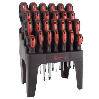 Stalwart 26-Piece Screwdriver Set with Wall Mount and Stand (Black ...