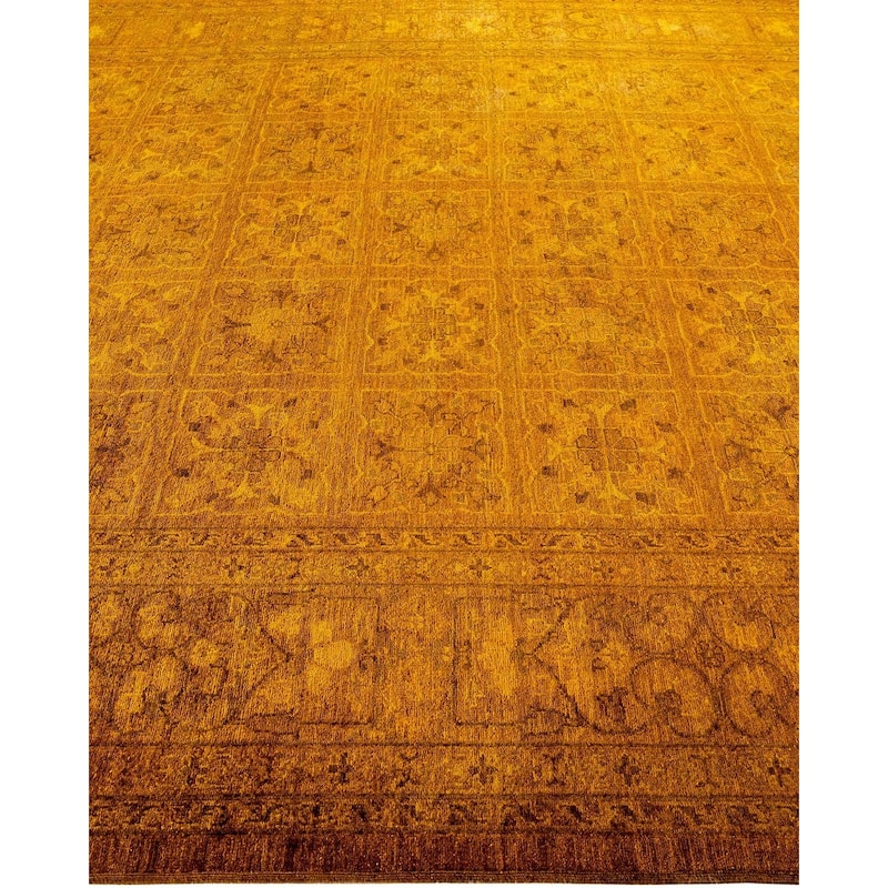 Vibrance, One-of-a-Kind Hand-Knotted Area Rug - Gold, 8' 4" x 9' 7" - 8' 4" x 9' 7"