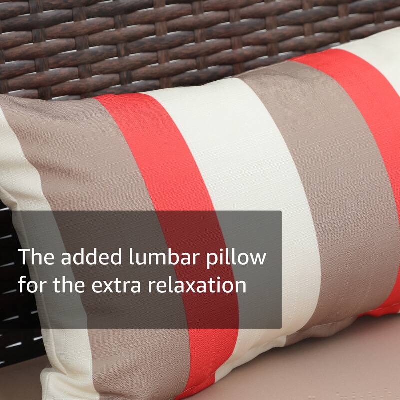 Outdoor 3-Seater Wicker Sofa