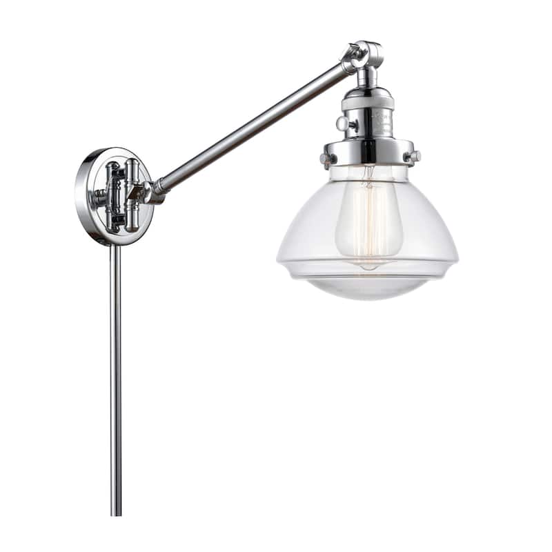 Innovations Lighting Olean 22" Tall Bathroom Sconce - Polished Chrome / Clear