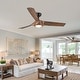 preview thumbnail 22 of 58, YUHAO 56 inch 6 Speed Quiet DC Motor Indoor Matte White Ceiling Fans with Lights and Remote Control