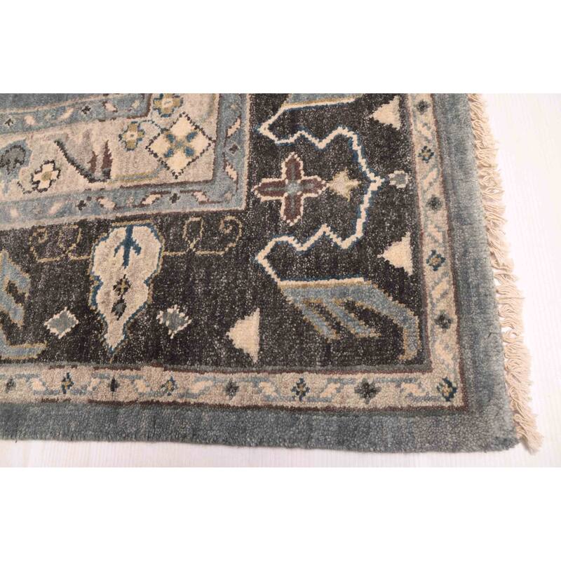 ECARPETGALLERY Hand-knotted Finest Agra Jaipur Grey Wool Rug - 8'3 x 11'2