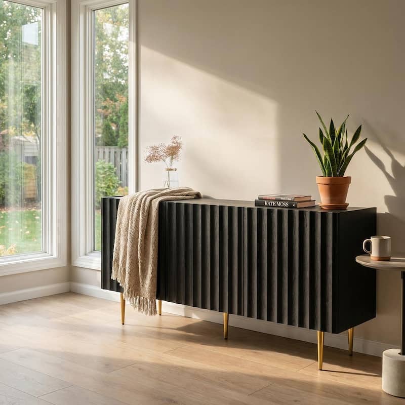 Meble Furniture Arcos 03 Sideboard 63" High Gloss Front Matte Body Modern European Design