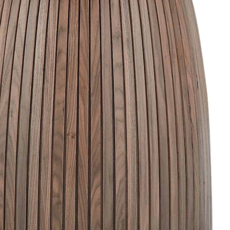 47,24 inch Dining Table for Dining Room 4-6 People Round Dinner Tables Mid-Century Modern Table with Wood Walnut - N/A