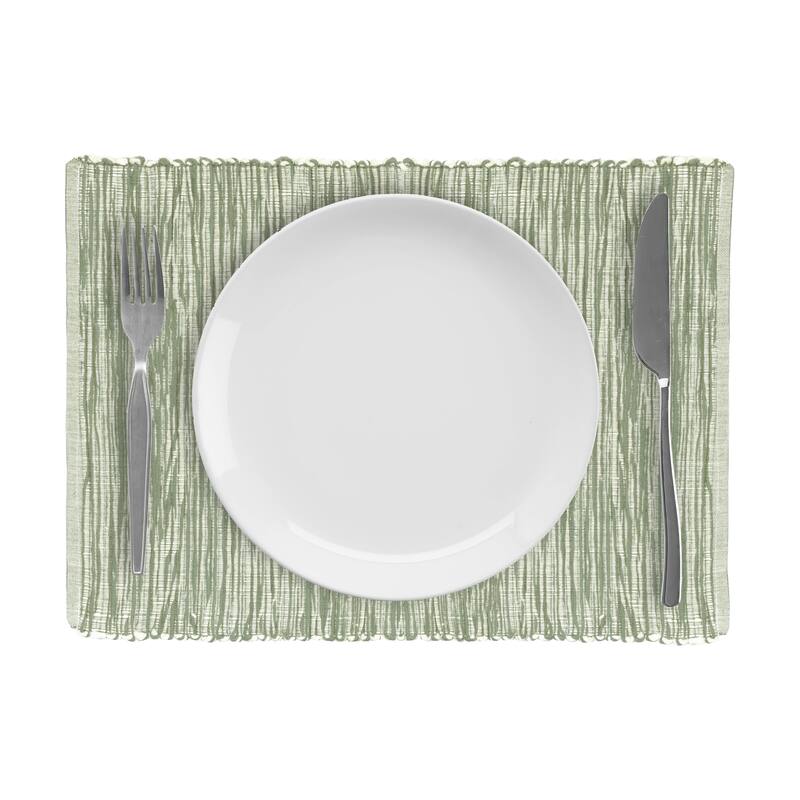 Fabstyles Shadows Cotton Placemats Set of 4 - 13x19