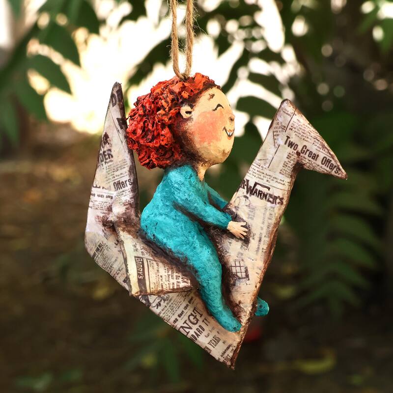 Novica Handmade Childhood Dreams Papier Mache Ornament