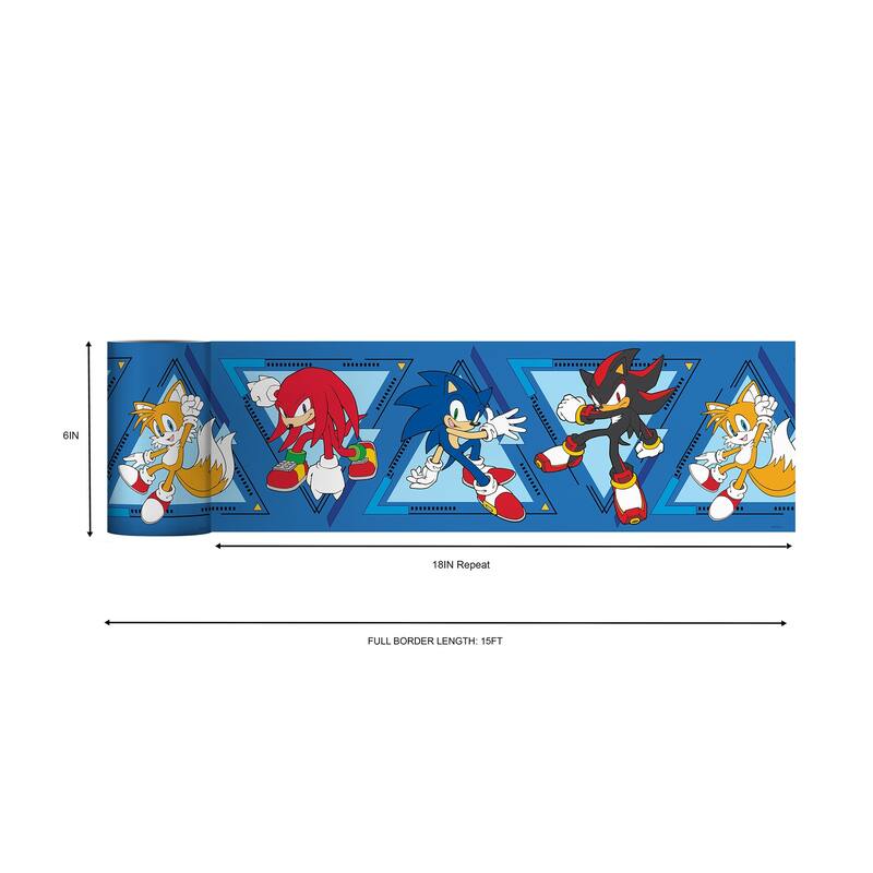 RoomMates Sonic The Hedgehog Team Sonic Border Decal
