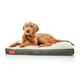 Brindle Memory Foam Dog Bed with Removable Washable Cover - Extra Small - Khaki