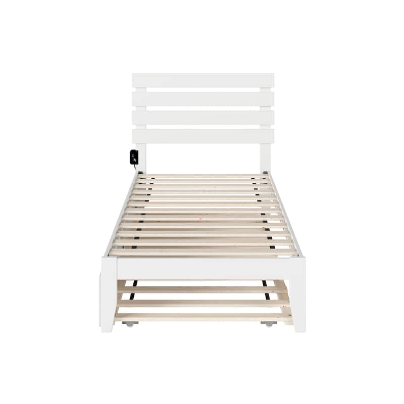 Oxford Bed with USB Turbo Charger and Twin Trundle