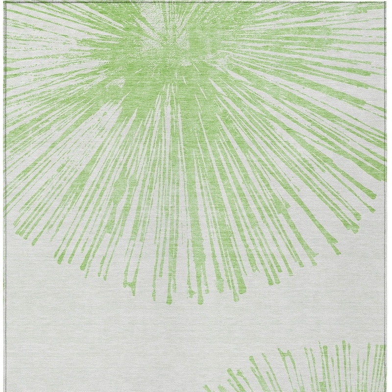 HomeRoots Abstract Transitional Rectangle Outdoor Rug