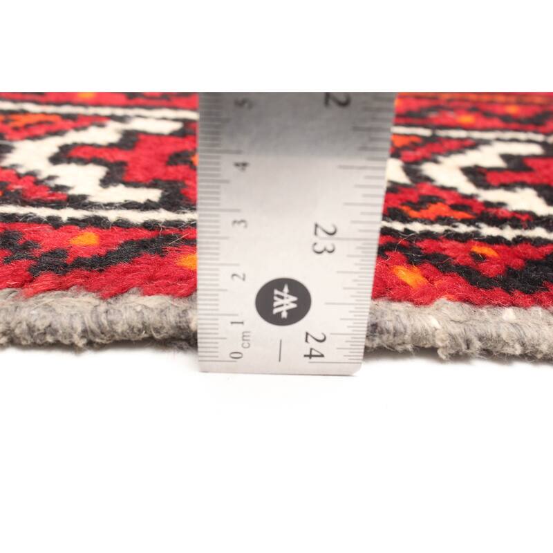 ECARPETGALLERY Hand-knotted Baluch Red Wool Rug - 3'11 x 5'11