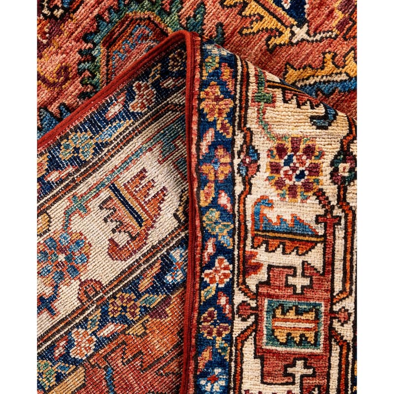 Serapi One-of-a-Kind Hand-Knotted Area Rug - Red - 4' 0" x 5' 10"