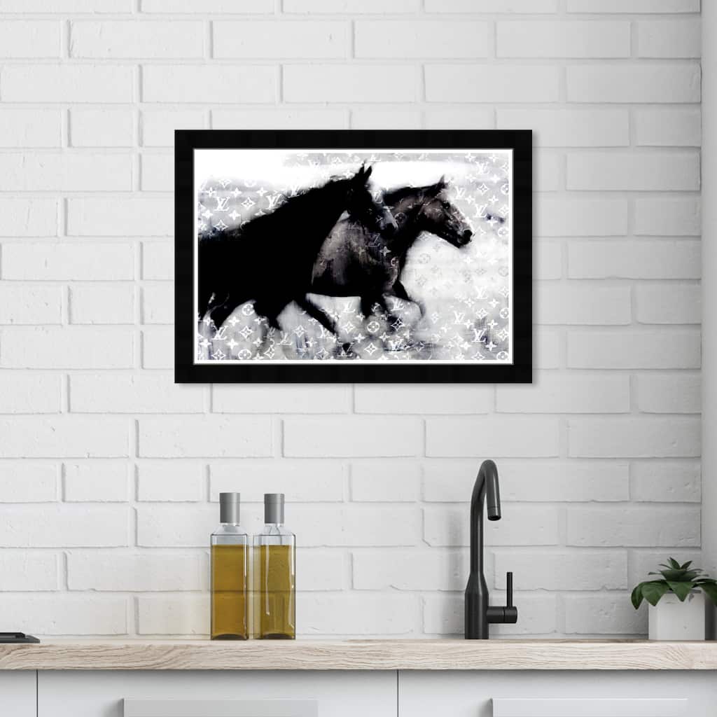Wynwood Studio Prints Fashion and Glam Run Free Black and Glam Wall Art Canvas Print