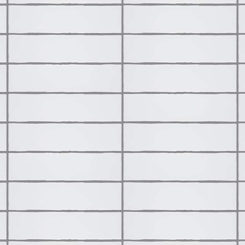 Merola Tile Castillo White 3" x 12" Ceramic Wall Tile - Case (22 Tiles)
