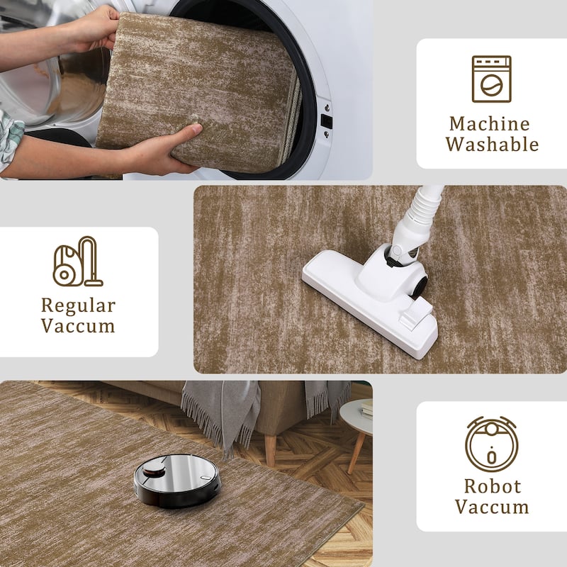 Garvee Modern Abstract Solid Area Rug