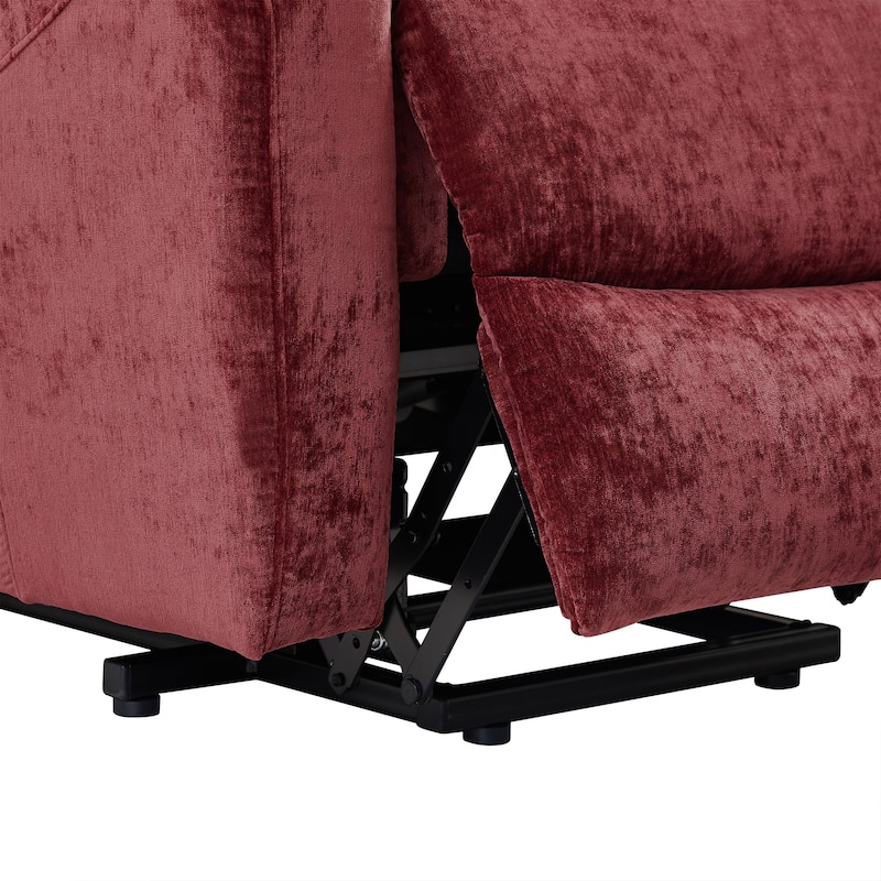 Electric Lift Chair with Massage and Heat, 8-Point Vibrating, 350 lbs Support, Reclines to 165°