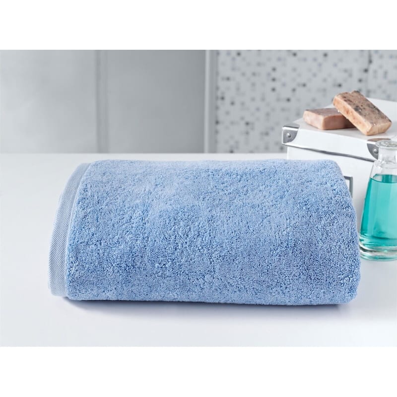 Classic Turkish Towels - Cambridge 100% Turkish Cotton Jumbo SPA Bath Sheet, Quick Dry - Sea Blue