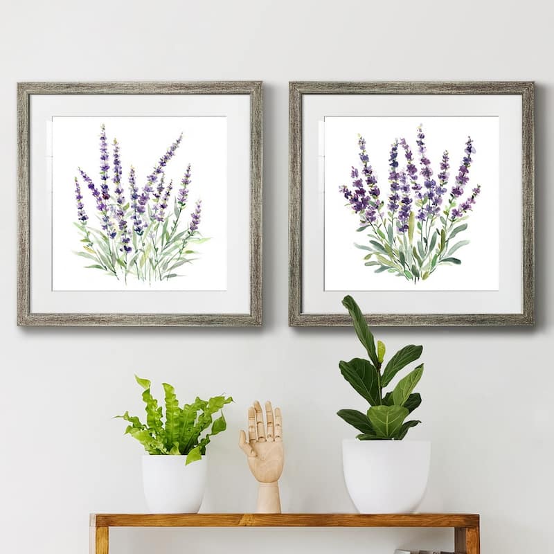 Lavender Botanical I- Premium Framed Print - Ready to Hang