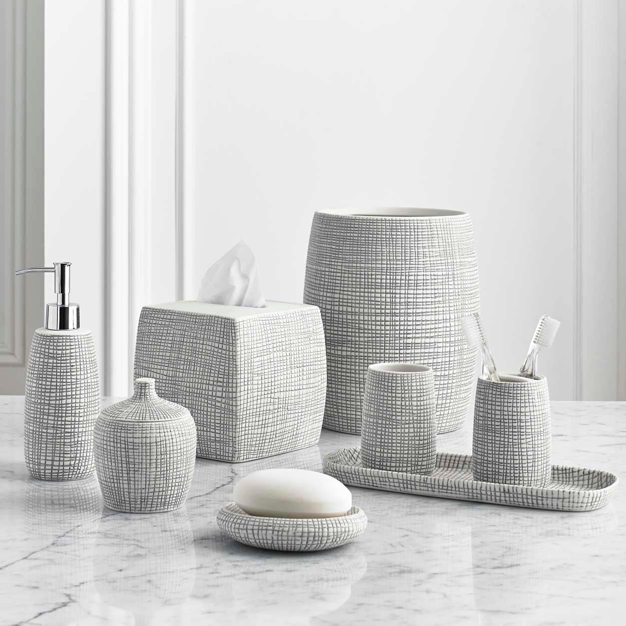 Kassatex Raffia Bath Accessory collection
