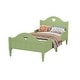 preview thumbnail 11 of 12, Girl's Princess Twin Size Bed Frame with Macaron Colors, Safety Rails, Headboard and Footboard for Toddlers, Seasoft Green