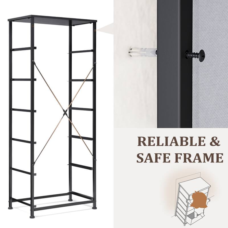 VredHom 6 Drawers Vertical Dresser Storage Tower