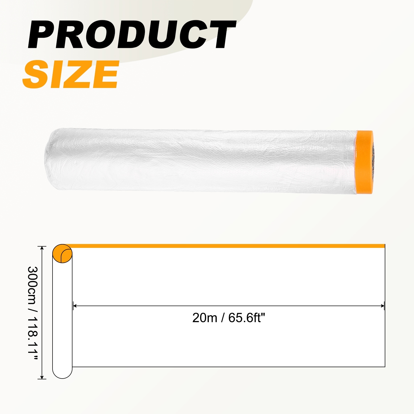 Plastic Sofa Couch Cover, Waterproof Furniture Protector Covers with Top Adhesive Strap for Sectional Sofa Bed Moving Storage