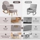 preview thumbnail 36 of 46, HOMYKA 27.95” Wide Rocking Chair with Ottomans for Nursery and Living Room