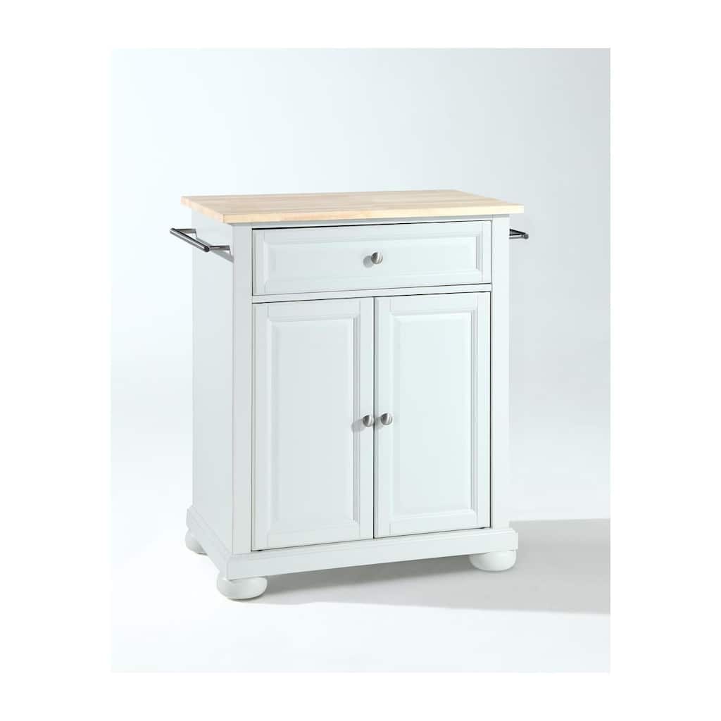 Kitchen Island Cart with Wood Top & Storage - Portable Kitchen Island, Modern Kitchen Furniture