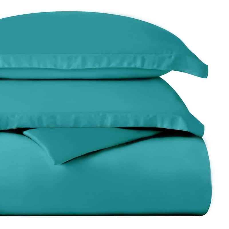 Superior Egyptian Cotton 400 Thread Count Solid Duvet Cover Set