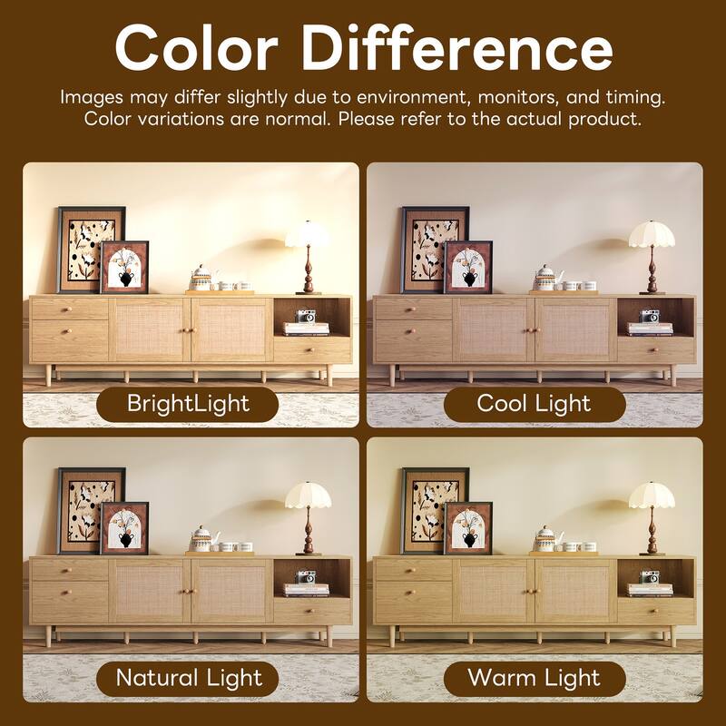 76 in with Open Storage TV Stand for TVs up to 85 in - n/a