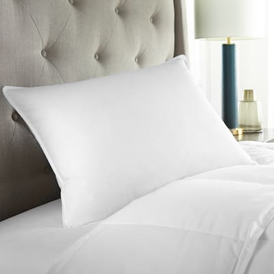 Medium Density White Goose Down Pillow