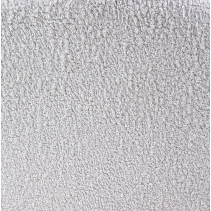 White 31" Armless Accent Chair with Tufted Back