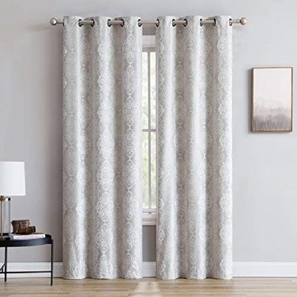 Gracewood Hollow Tucakovic Energy-efficient Fabric Blackout Curtains. Opens flyout.