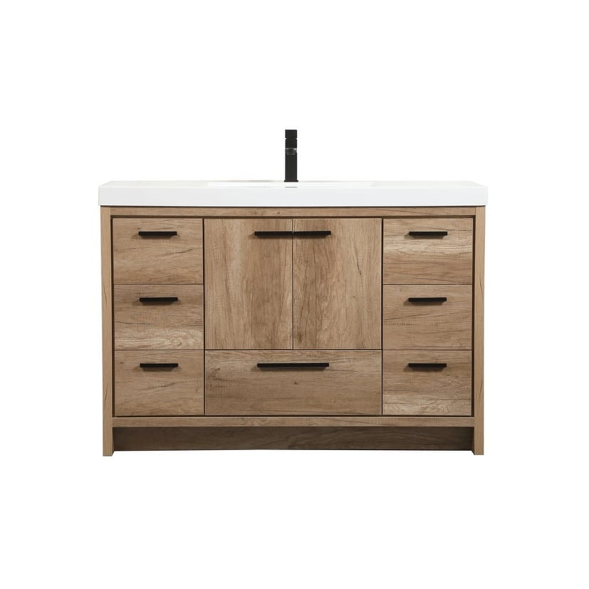 Elegant Lighting VF46048 Wyatt 48" Free Standing Single Basin Vanity