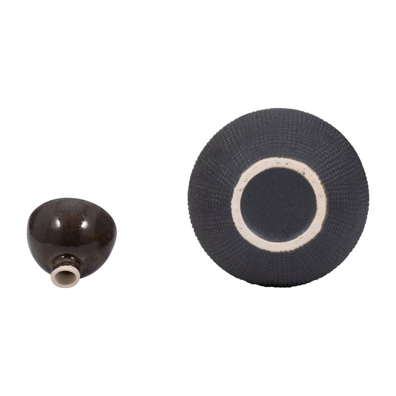 Sagebrook Home Neader Ceramic Vase - Stoneware, Novelty, Textured Gradient